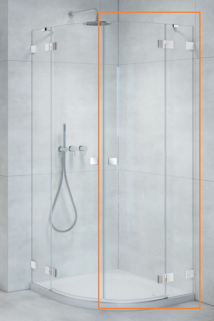 Душова кабіна напівкругла (половина) Essenza Pro PDD 100 права, RADAWAY - Зображення Essenza-Pro-PDD_R.jpg