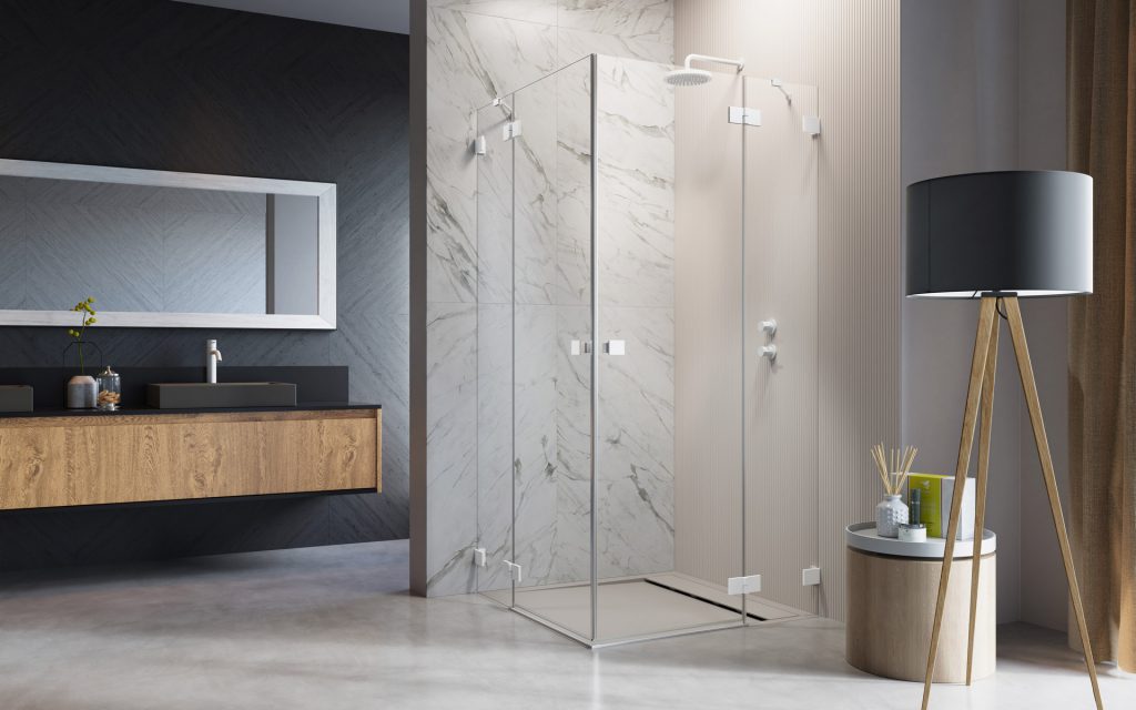 Душова кабіна (половина) Essenza Pro White KDD 90 права, RADAWAY - Зображення Essenza-Pro-White-KDD-.jpg