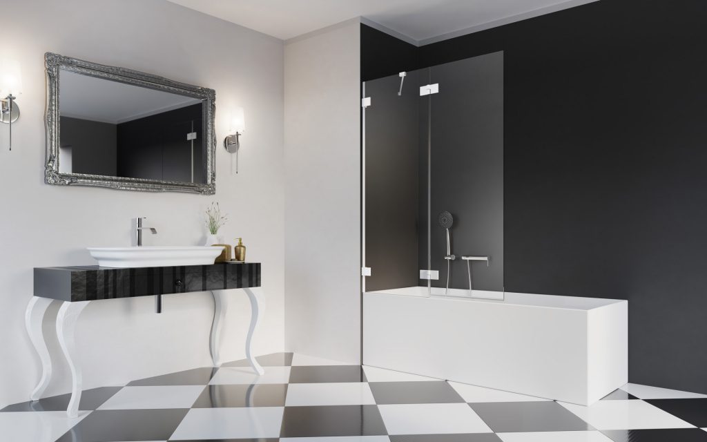 Шторка для ванни Essenza Pro White PND II 140 ліва, RADAWAY - Зображення Essenza-Pro-White-PND-II-.jpg