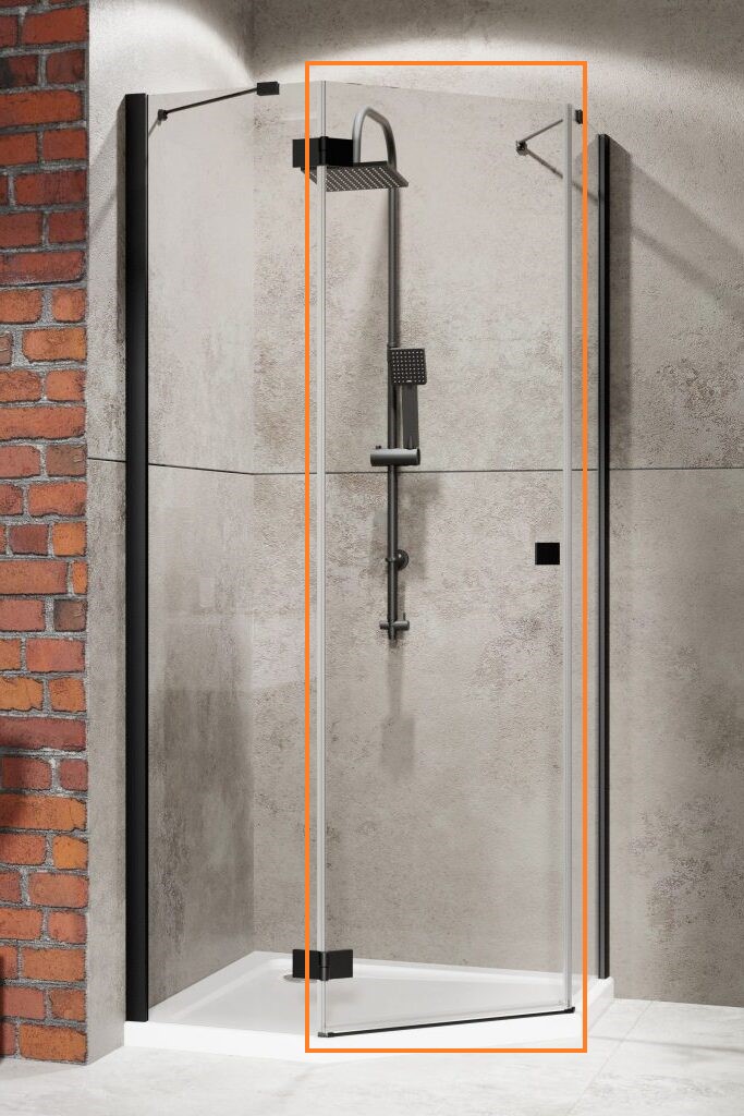 Душові двері Essenza New Black PTJ 90 ліві, RADAWAY - Зображення
