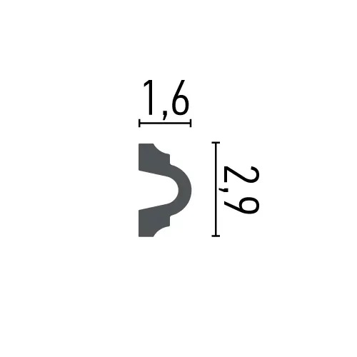 Кутовий елемент поліуретановий Grand Decor (HCR 501-1), ELITE DECOR - Зображення HCR_501-1-.jpg