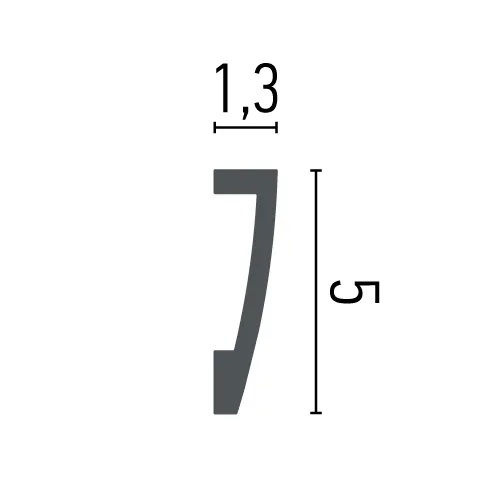 Молдинг полімерний Grand Decor (HCR 505 Flex), ELITE DECOR - Зображення HCR_505_Flex-.jpg