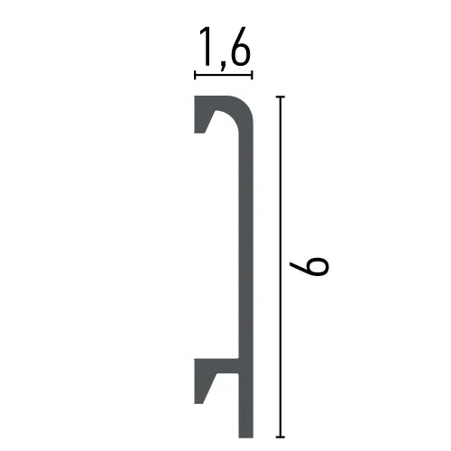 Молдинг полімерний Grand Decor (HCR 508), ELITE DECOR - Зображення HCR_508-.jpg