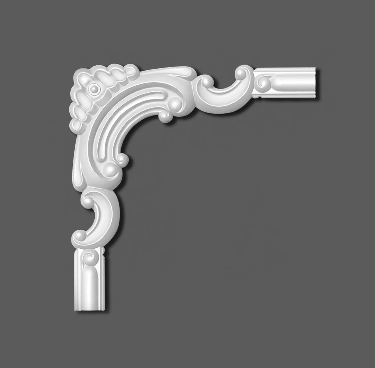 Кутовий елемент поліуретановий Grand Decor (HCR 516-3), ELITE DECOR - Зображення