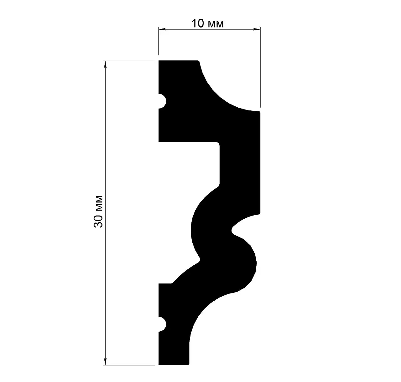 Молдинг полімерний Grand Decor (HCR 526), ELITE DECOR - Зображення HCR_526-.jpg