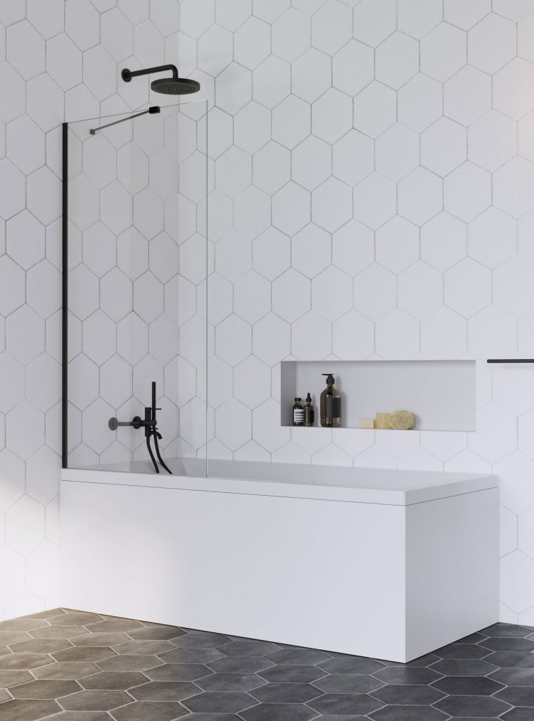 Шторка для ванни Idea Black PNJ II 80, RADAWAY - Зображення IDEA_PNJ_Black.jpg