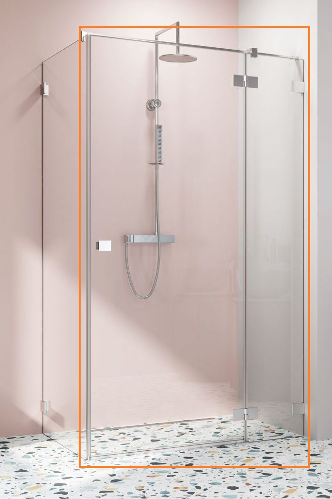 Душові двері двоелементні Essenza Pro KDJ 110 праві, RADAWAY - Зображення