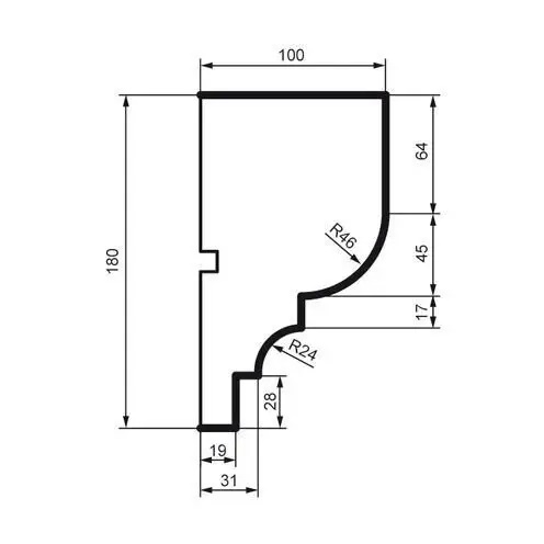 Карниз фасадний Prestige Decor (KC 104 без покриття), ELITE DECOR - Зображення KC_104-.jpg