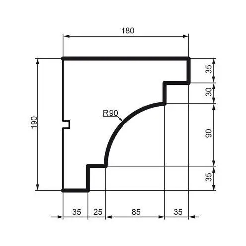 Карниз фасадний Prestige Decor (KC 117 без покриття), ELITE DECOR - Зображення KC_117-.jpg
