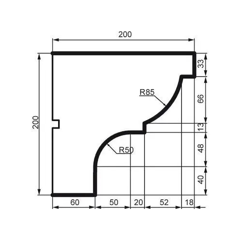 Карниз фасадний Prestige Decor (KC 121 без покриття), ELITE DECOR - Зображення KC_121-.jpg