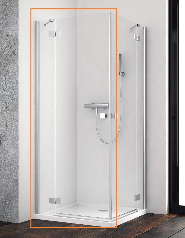 Душова кабіна (половина) Essenza New KDD 100 ліва, RADAWAY - Зображення
