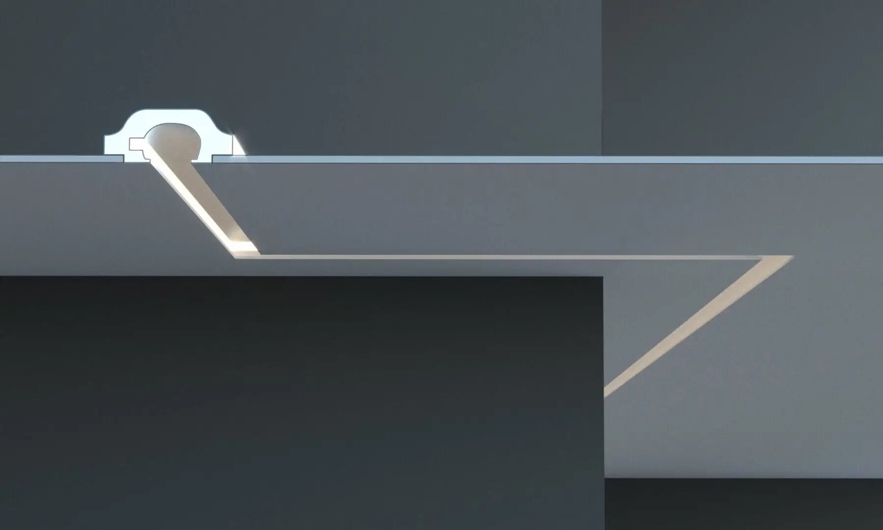 Карниз для LED освітлення Tesori (KD 119), ELITE DECOR - Зображення KD_119.jpg