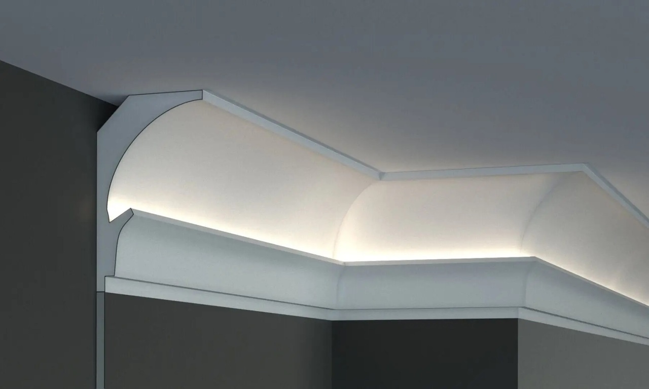 Карниз для LED освітлення Tesori (KD 202), ELITE DECOR - Зображення KD_202.jpg