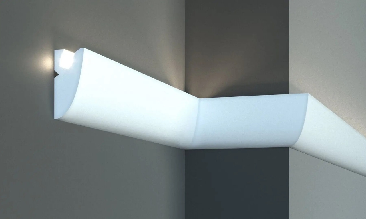 Карниз для LED освітлення Tesori (KD 304), ELITE DECOR - Зображення