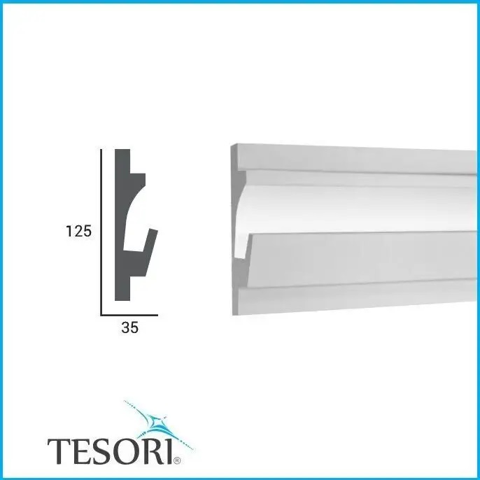 Карниз для LED освітлення Tesori (KD 401), ELITE DECOR - Зображення KD_401-.jpg