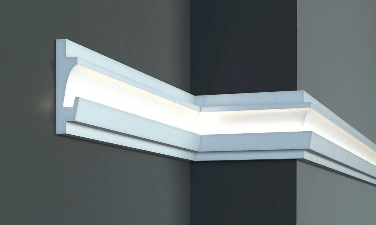 Карниз для LED освітлення Tesori (KD 401), ELITE DECOR - Зображення KD_401.jpg
