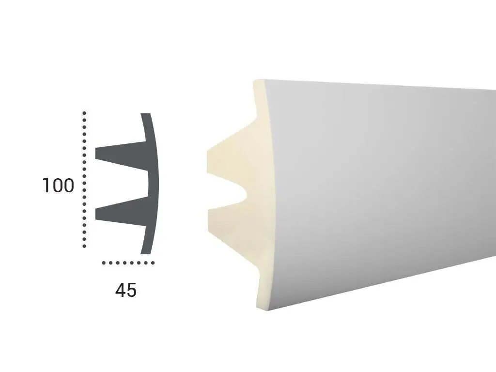 Карниз поліуретановий Tesori (KF 503), ELITE DECOR - Зображення KF_503-.jpg