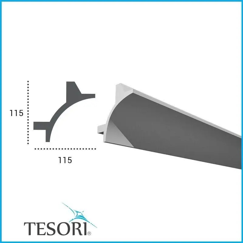 Карниз поліуретановий Tesori (KF 706 Flexi), ELITE DECOR - Зображення KF_706_Flexi-.jpg