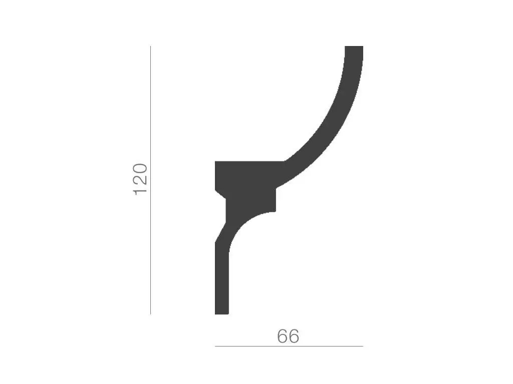 Карниз для LED освітлення Tesori (KF 714 Flexi), ELITE DECOR - Зображення KF_714_Flexi-.jpg