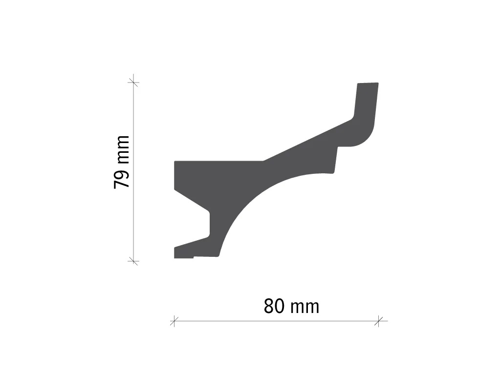 Карниз для LED освітлення Tesori (KF 716), ELITE DECOR - Зображення KF_716-.jpg