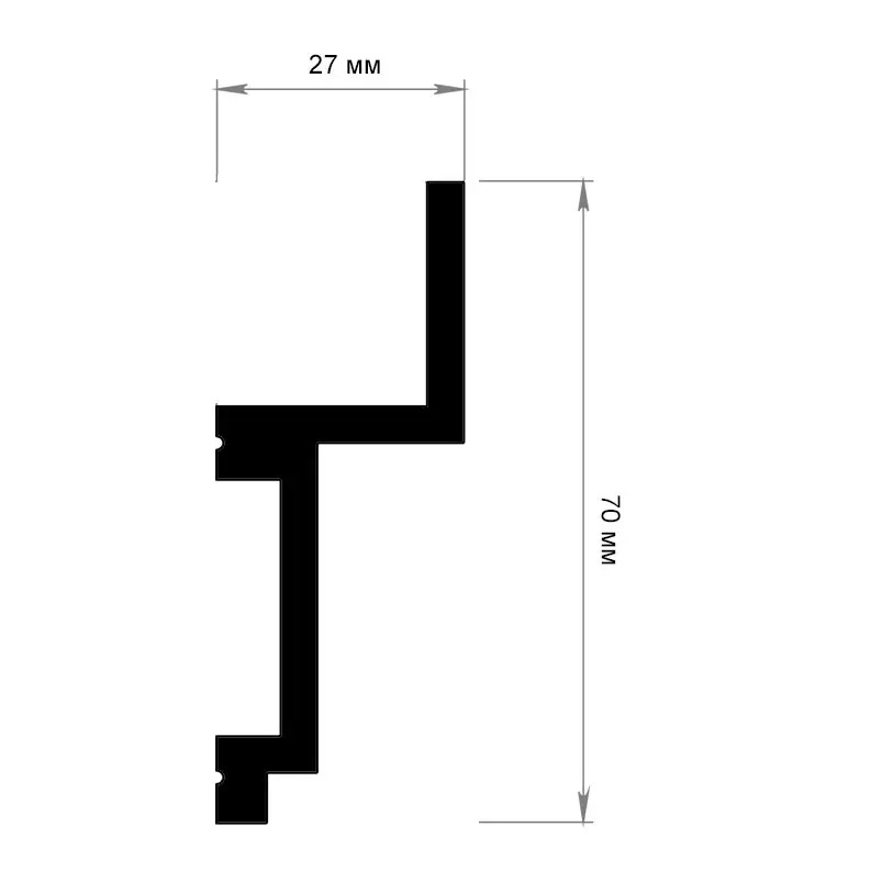 Карниз полімерний Grand Decor (KH 915), ELITE DECOR - Зображення KH_915-.jpg