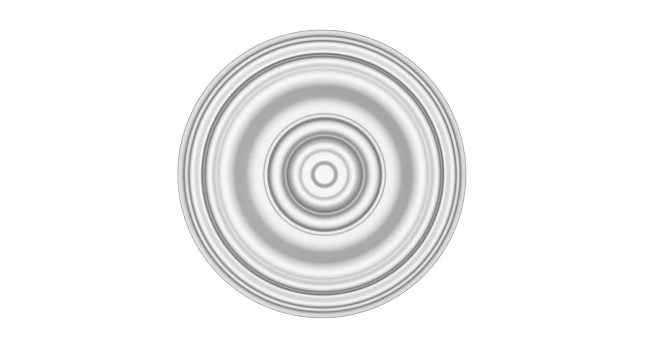 Розетка поліуретанова Harmony (KR 324), ELITE DECOR - Зображення KR_324.jpg