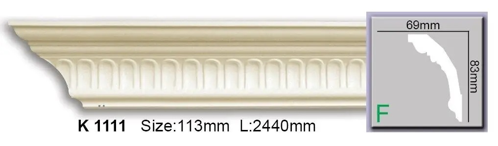 Карниз полиуретановый Harmony (K 1111 Flexi), ELITE DECOR - Зображення K_1111_Flexi.jpg