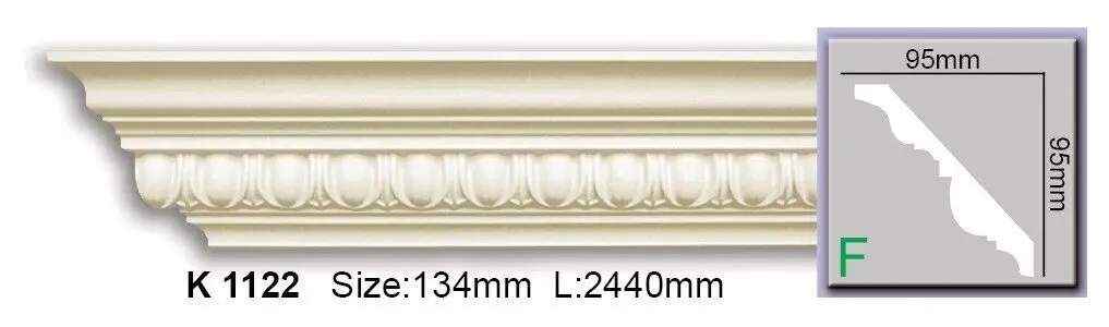 Карниз полиуретановый Harmony (K 1122), ELITE DECOR - Зображення