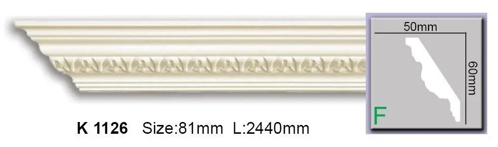 Карниз поліуретановий Harmony (K 1126), ELITE DECOR - Зображення
