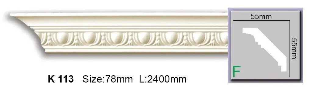 Карниз поліуретановий Harmony (K 113), ELITE DECOR - Зображення K_113.jpg