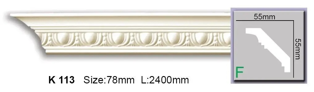 Карниз полиуретановый Harmony (K 113 Flexi), ELITE DECOR - Зображення