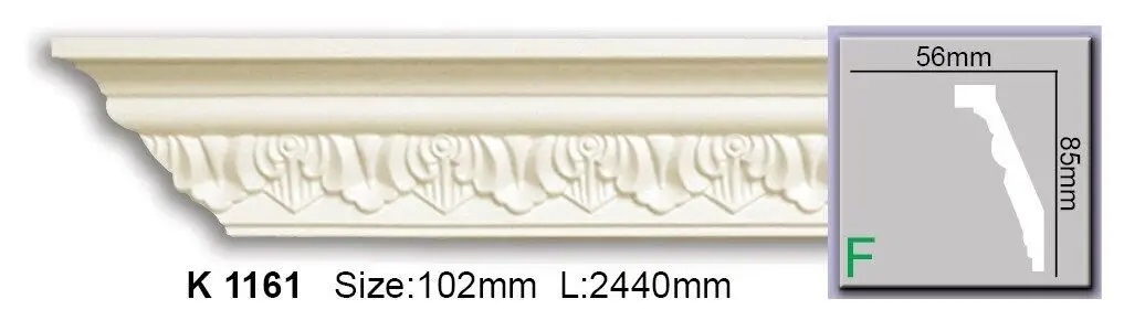 Карниз поліуретановий Harmony (K 1161 Flexi), ELITE DECOR - Зображення