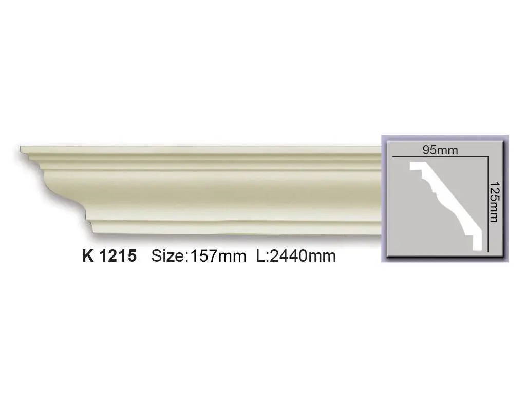 Карниз поліуретановий Harmony (K 1215 Flexi), ELITE DECOR - Зображення