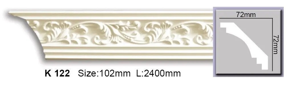 Карниз поліуретановий Harmony (K 122 Flexi), ELITE DECOR - Зображення K_122_Flexi.jpg