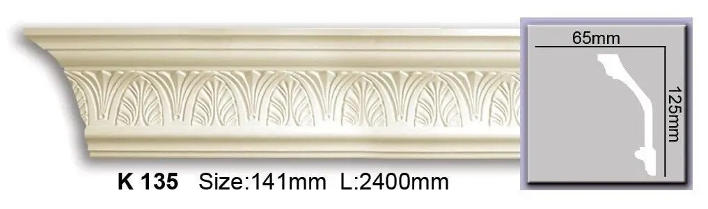 Карниз поліуретановий Harmony (K 135), ELITE DECOR - Зображення K_135.jpg