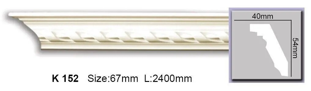 Карниз поліуретановий Harmony (K 152 Flexi), ELITE DECOR - Зображення K_152_Flexi.jpg