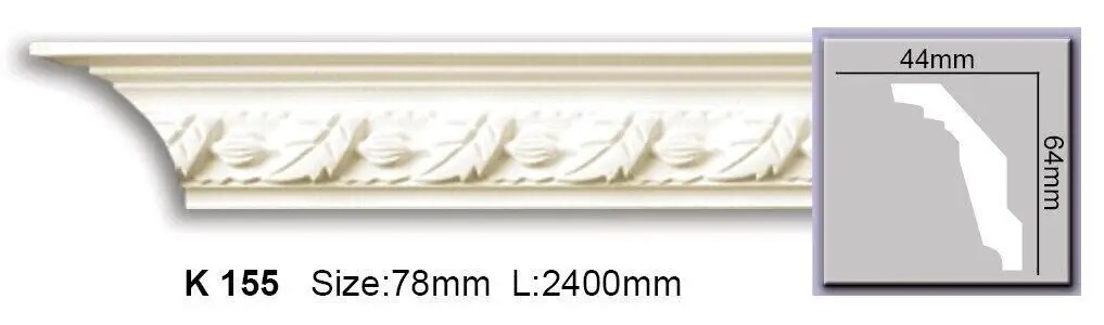 Карниз поліуретановий Harmony (K 155), ELITE DECOR - Зображення
