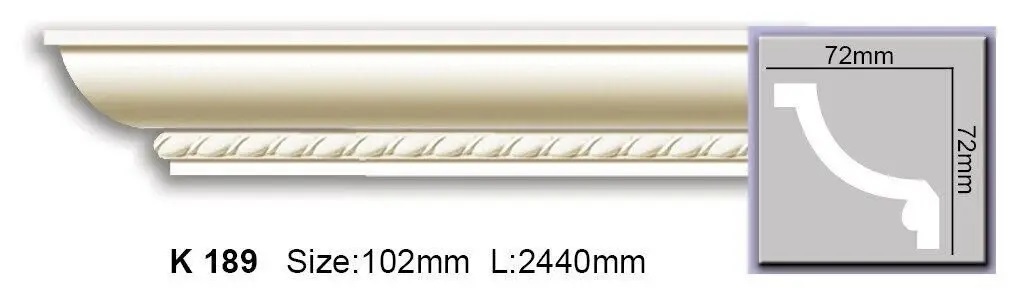 Карниз полиуретановый Harmony (K 189), ELITE DECOR - Зображення K_189.jpg