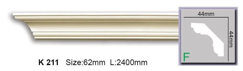 Карниз полиуретановый Harmony (K 211 Flexi), ELITE DECOR - Зображення