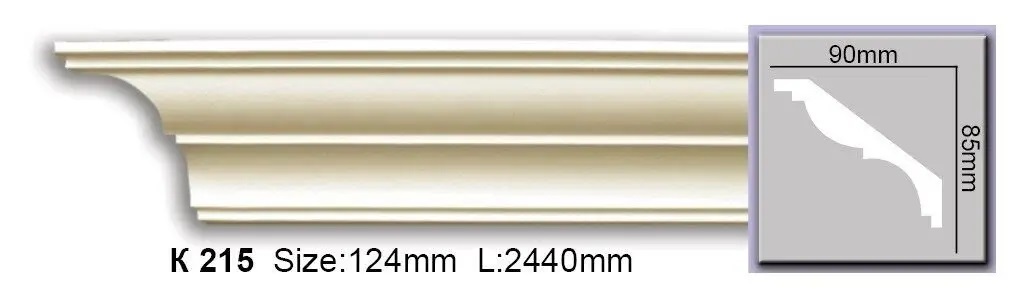 Карниз поліуретановий Harmony (K 215), ELITE DECOR - Зображення