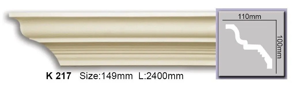 Карниз поліуретановий Harmony (K 217 Flexi), ELITE DECOR - Зображення