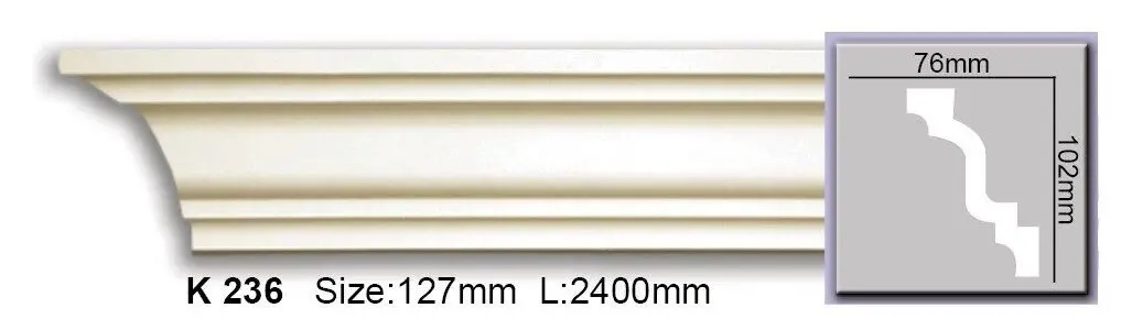 Карниз поліуретановий Harmony (K 236 Flexi), ELITE DECOR - Зображення