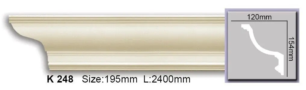 Карниз поліуретановий Harmony (K 248), ELITE DECOR - Зображення