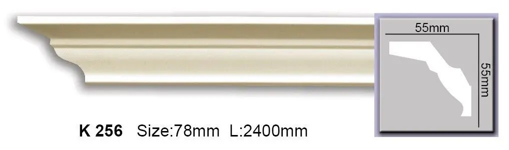 Карниз поліуретановий Harmony (K 256 Flexi), ELITE DECOR - Зображення