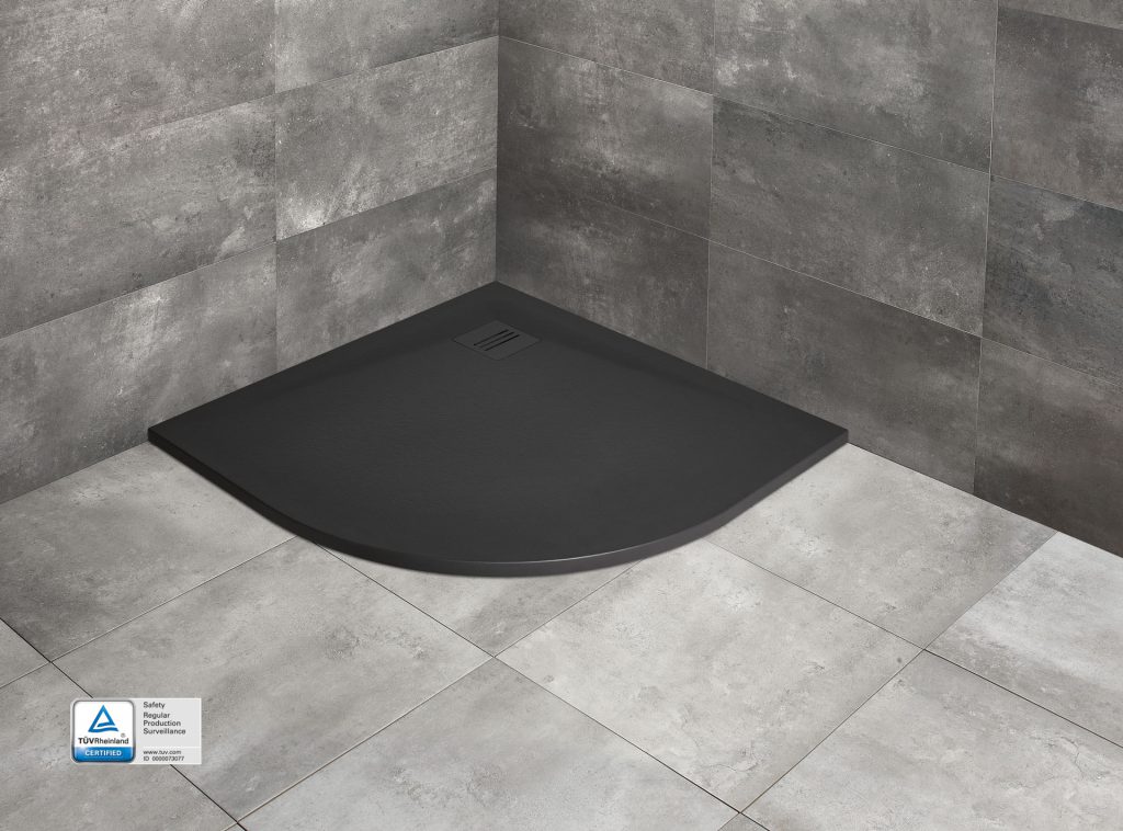 Душевой поддон Kyntos A 80x80 см Black, RADAWAY - Зображення