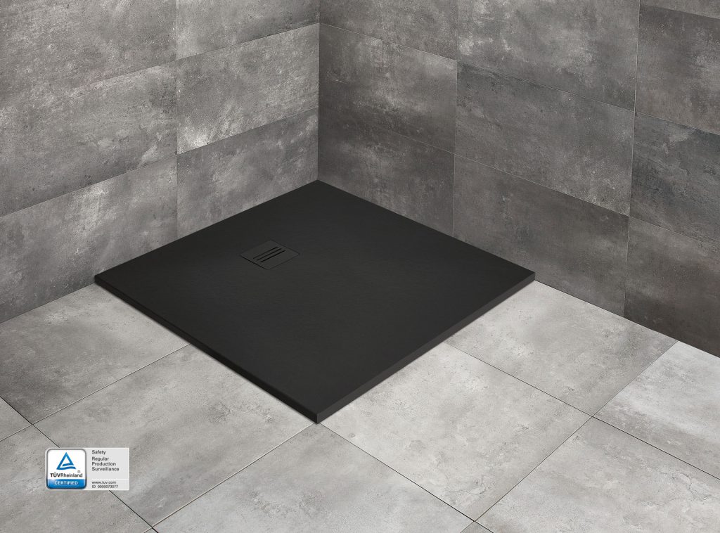 Душовий піддон Kyntos С 80x80 см Black, RADAWAY - Зображення