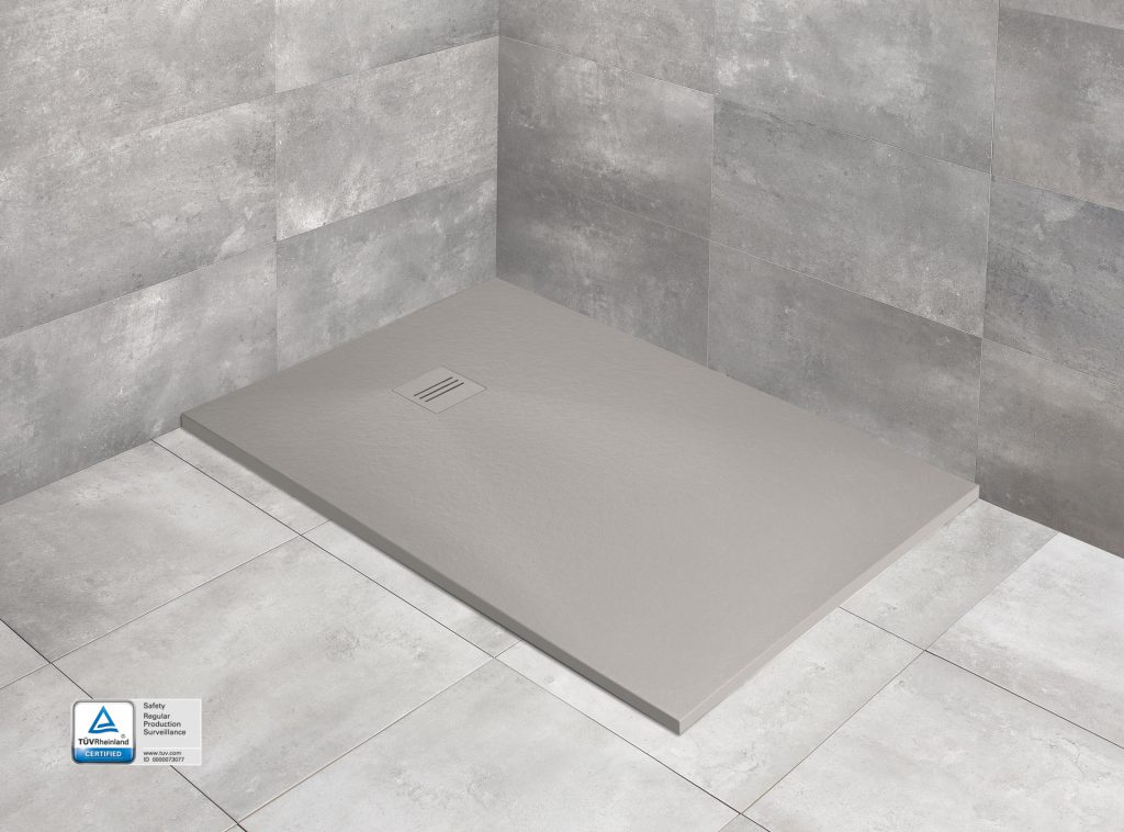 Душовий піддон Kyntos F 140x100 см Cemento, RADAWAY - Зображення