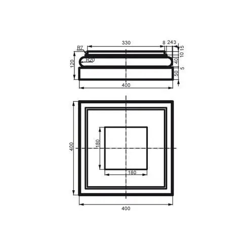 Колона фасадна база Prestige Decor (LC 114-3), ELITE DECOR - Зображення LC_114-3-.jpg