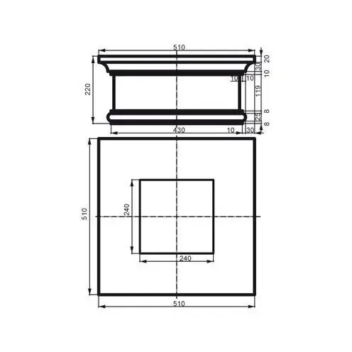 Капітель колони фасадної Prestige Decor (LC 118-1), ELITE DECOR - Зображення LC_118-1-.jpg