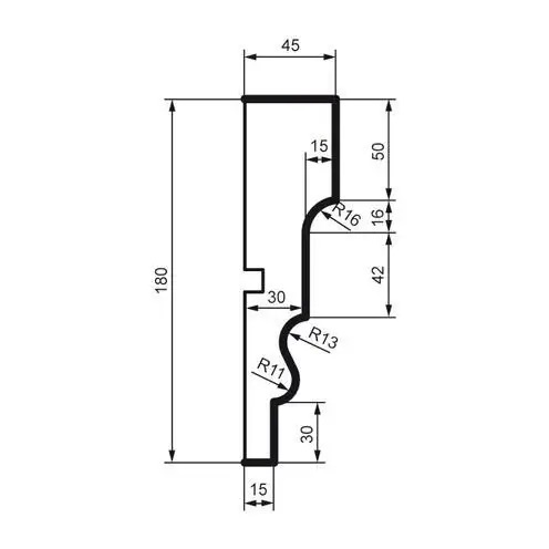 Молдинг фасадний Prestige Decor (MC 135), ELITE DECOR - Зображення MC_135-.jpg